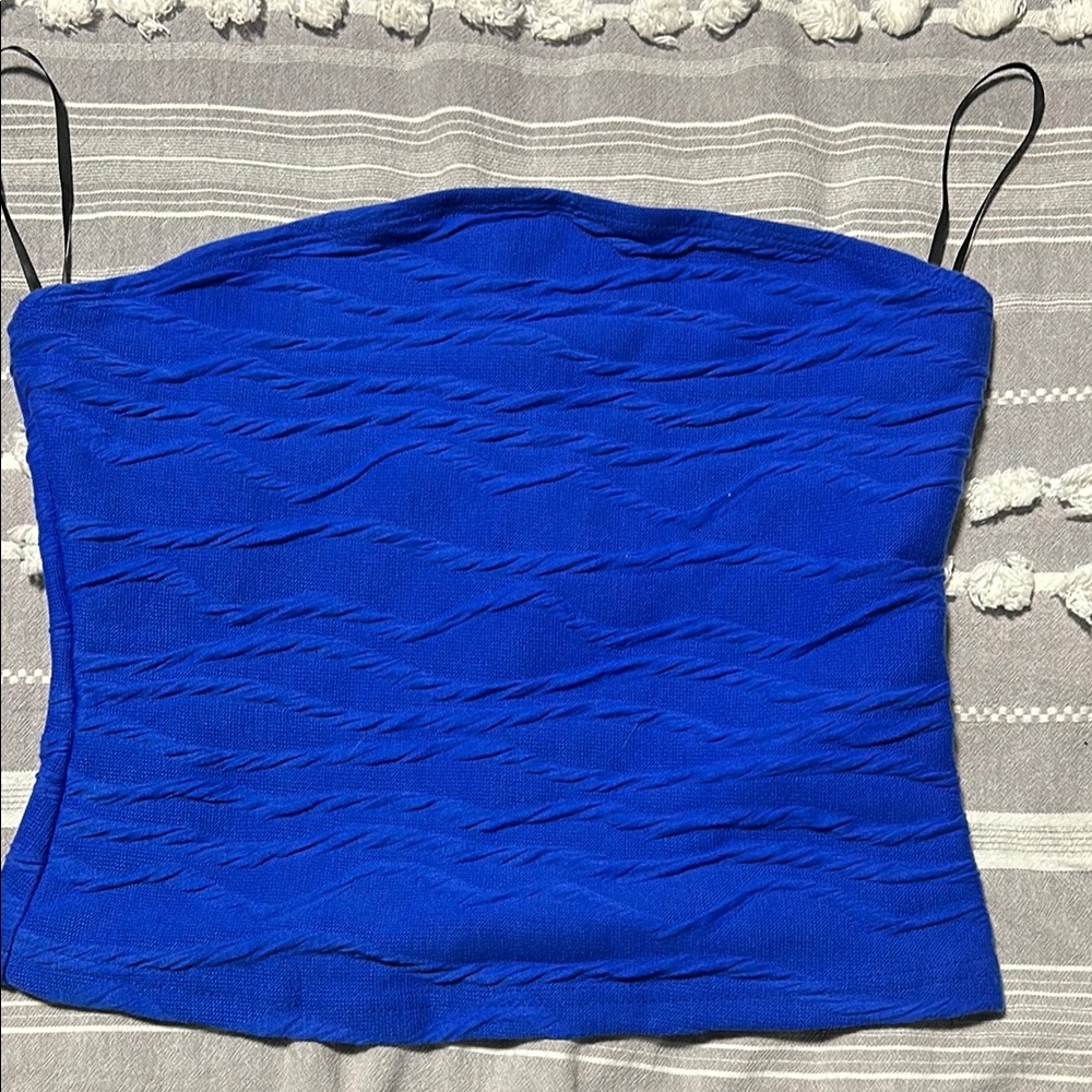 Blue Women's tube top